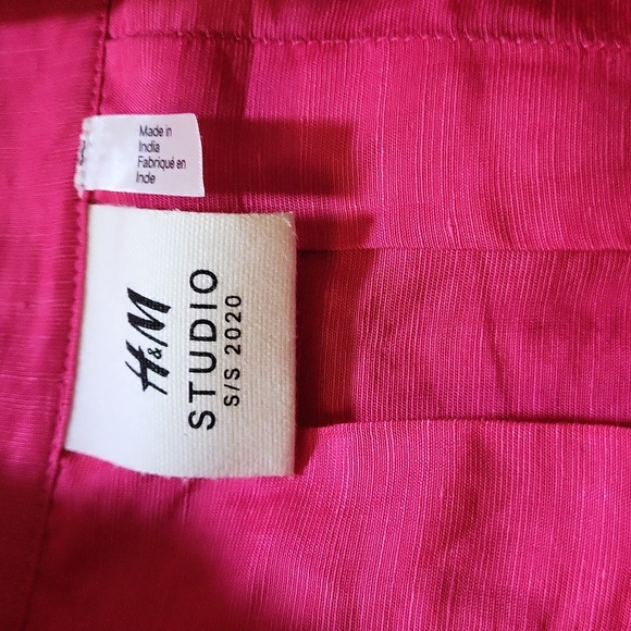 EUC Linen blend shirt H&M Studio Collection - Picture 2 of 7